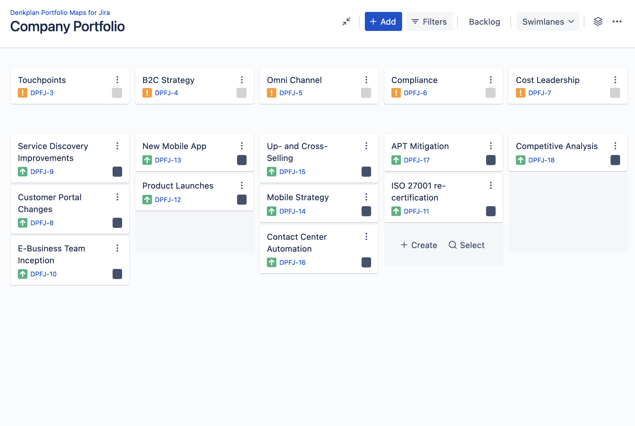 Portfolio Map Overview